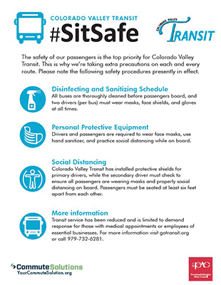 Download the Colorado Valley Transit SitSafe Flyer